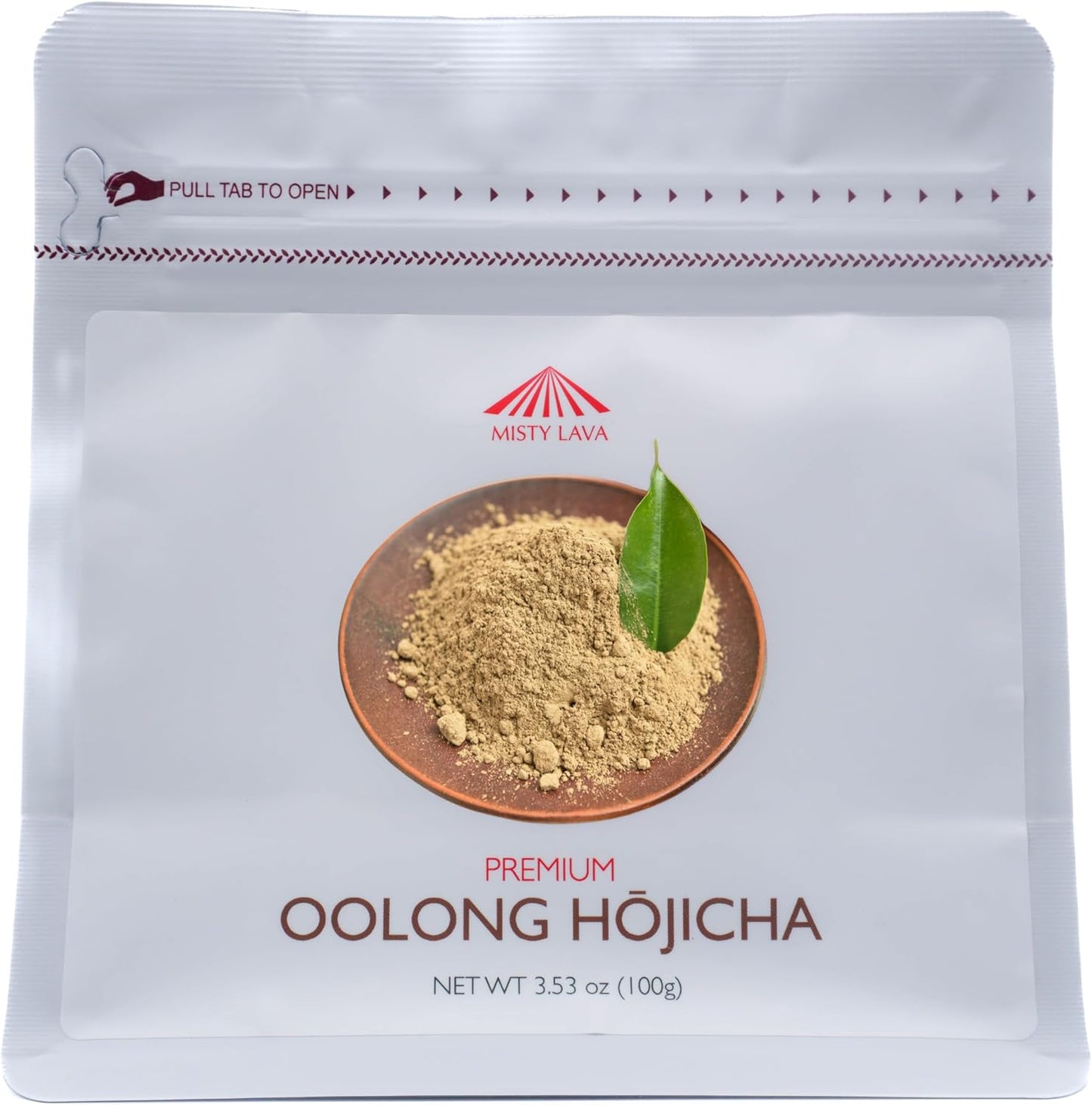 Polvo de hojicha oolong tostado y suave sin BPA 100g