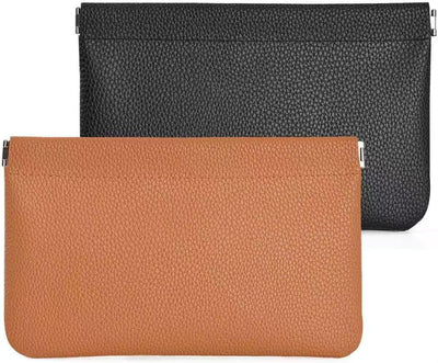 2 Bolsas Maquillaje Cuadros Impermeables Organizador Cuero Viaje