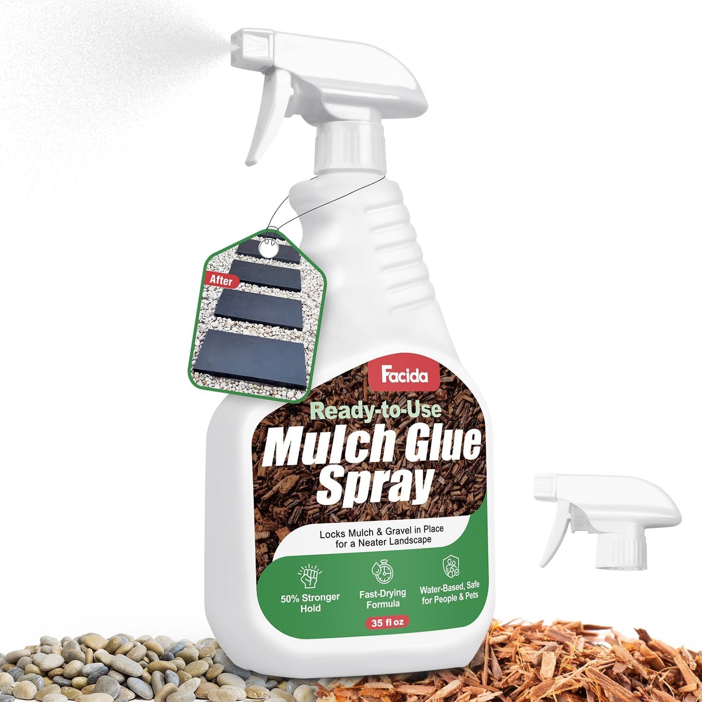 Pegamento paisajismo grava secado rapido 35oz no toxico