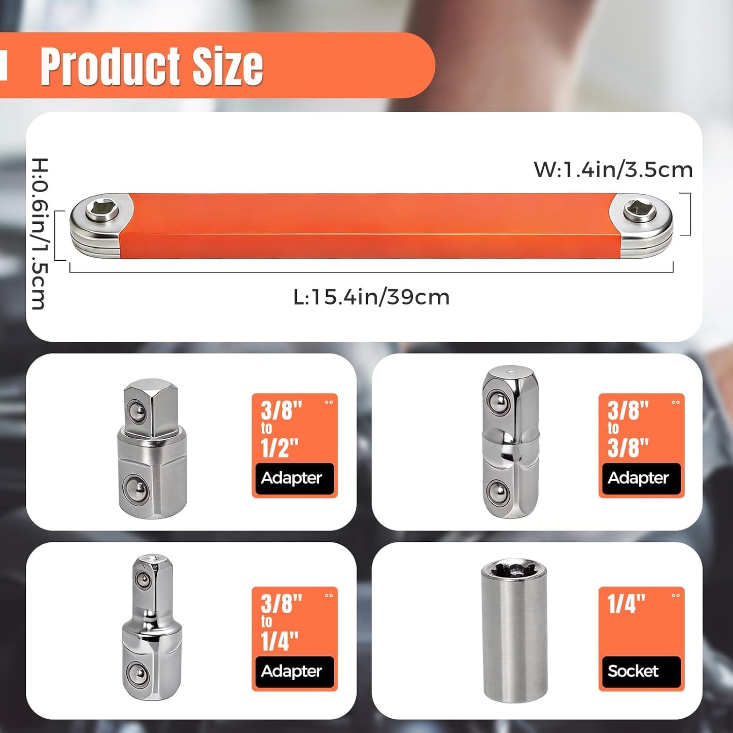 Set Llaves Extensión Universal con Adaptadores