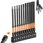 Set 11 brocas Allen métrica vástago S2 1/4pulg puntas magnéticas