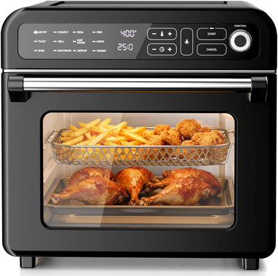 Horno tostador freidora aire 18qt 12en1 temperatura ajustable