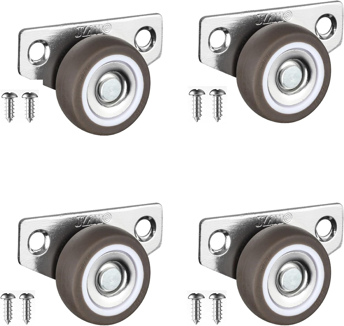 Ruedas giratorias laterales 1.25pulg para cajones