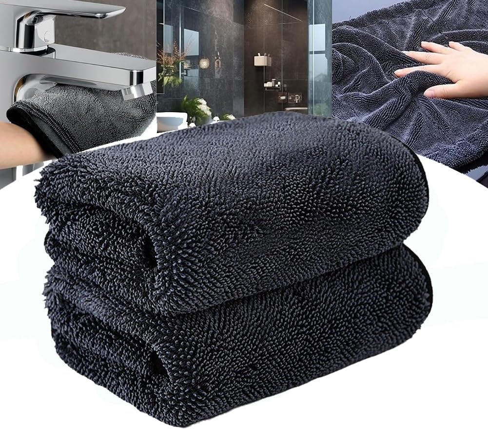 Toallitas microfibra baño ducha absorbentes 45.86oz/m² 2uds
