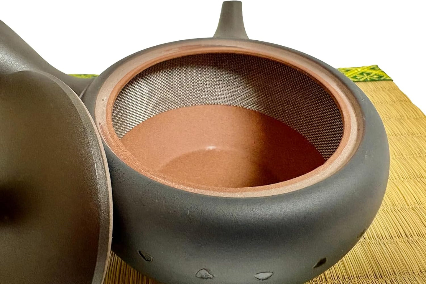 Tetera japonesa Kyusu Tokoname Ware hecha a mano de arcilla