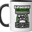 Mug cerámico para controlador de videojuegos gamer console negro/blanco
