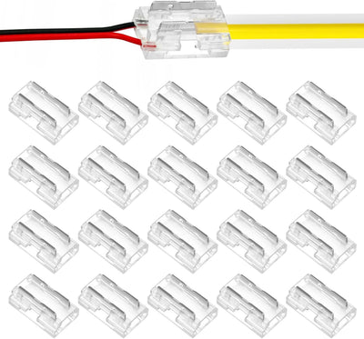 Pack 20 Conectores Tira Led 2 Pines 0.315pulg