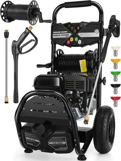 Lavadora a presion gas 4200PSI 32pies 5boquillas