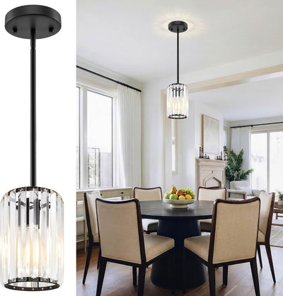 Lámpara colgante isla cocina cristal altura ajustable UL