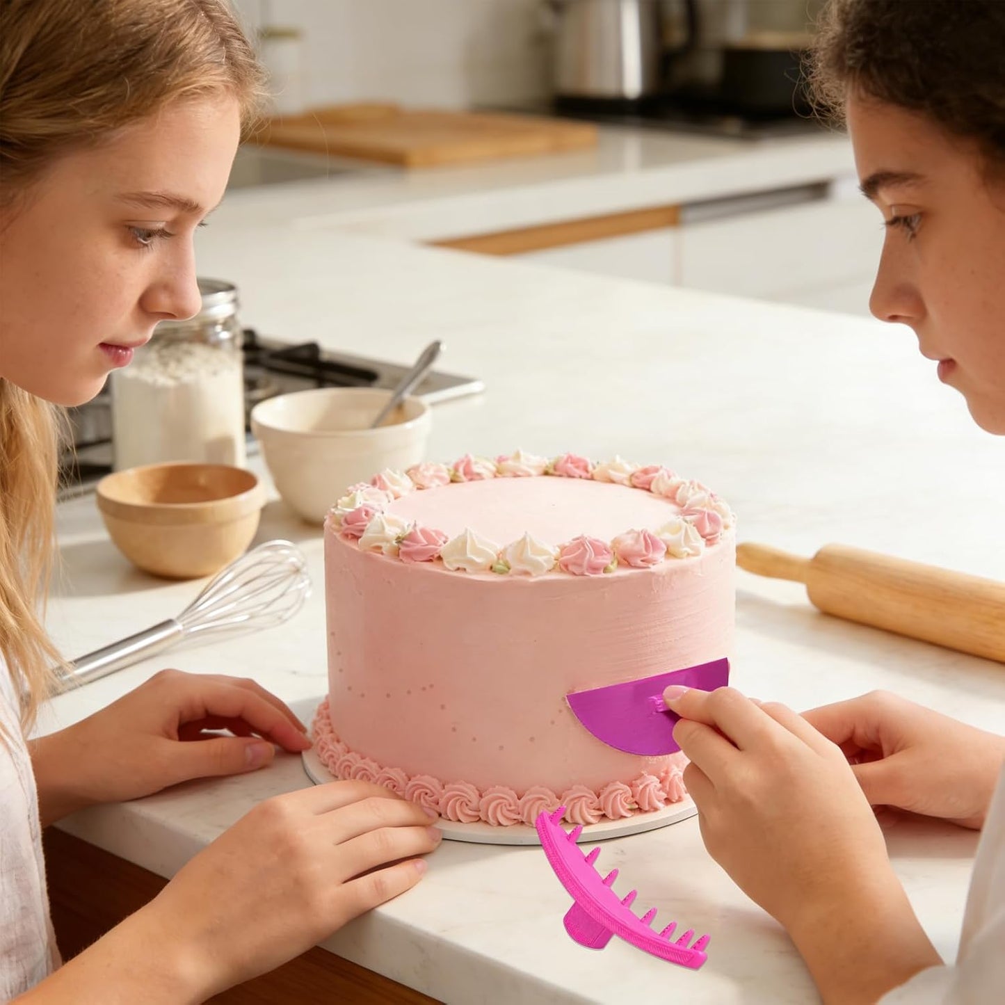 Herramientas de guía de arco y tuberías para decorar pasteles