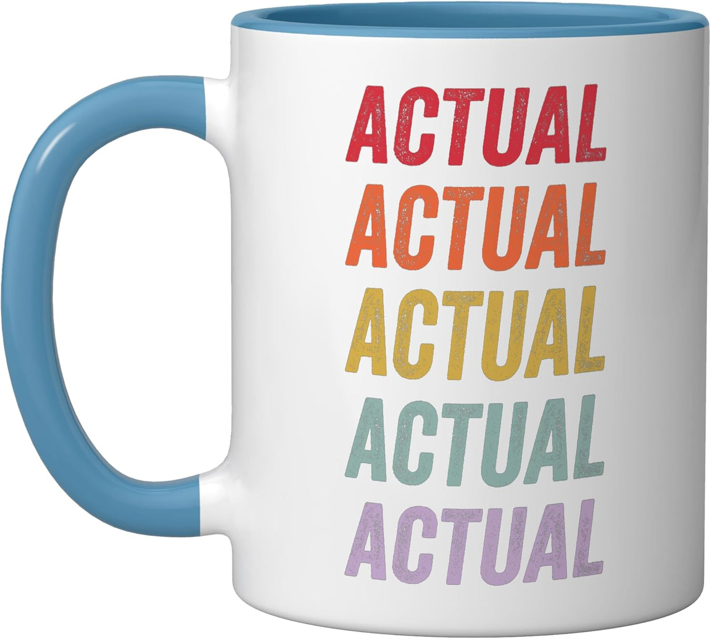 Taza cerámica Actual azul/blanco