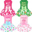 4 Vestidos Perro Lazo Estampado Floral Conejo San Patricio