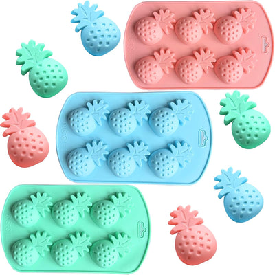 3 Moldes Silicona Piña Caramelo Gomitas Chocolate