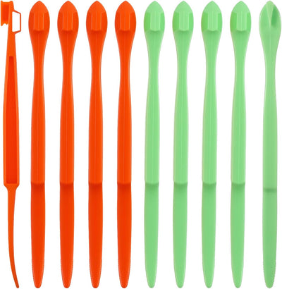 Paquete de 10 peladoras de naranja y cortador de cáscara de cítricos