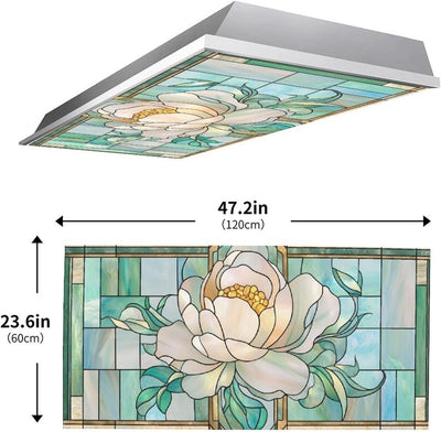 2 Cubiertas Luz Fluorescente Magnolia 4x2 para Oficina y Escuela