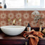 Azulejos autoadhesivos bohemios 7.87x7.87pulg 10uds cocina baño
