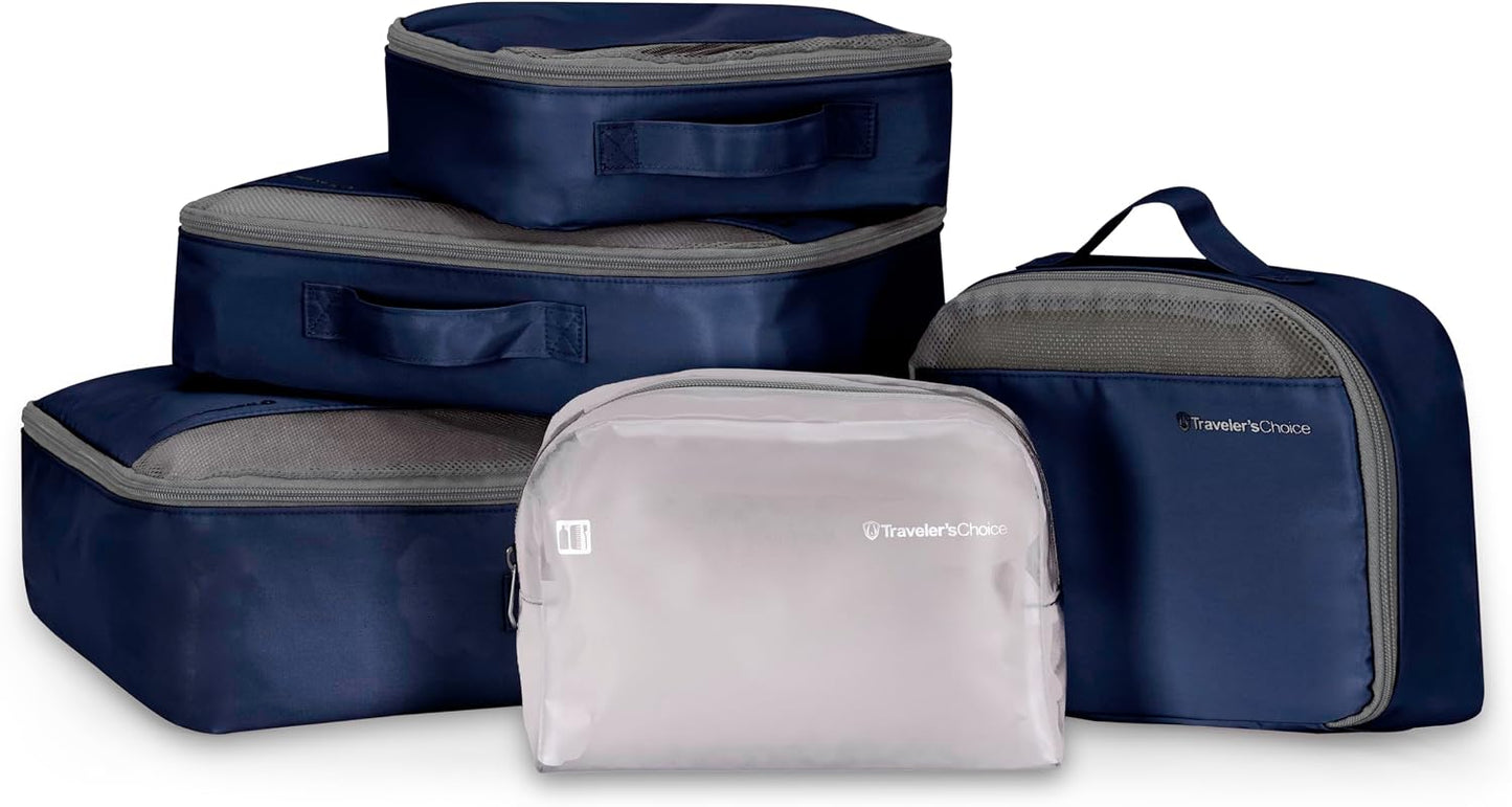 Juego 5 cubos embalaje Cloverland beige claro azul marino