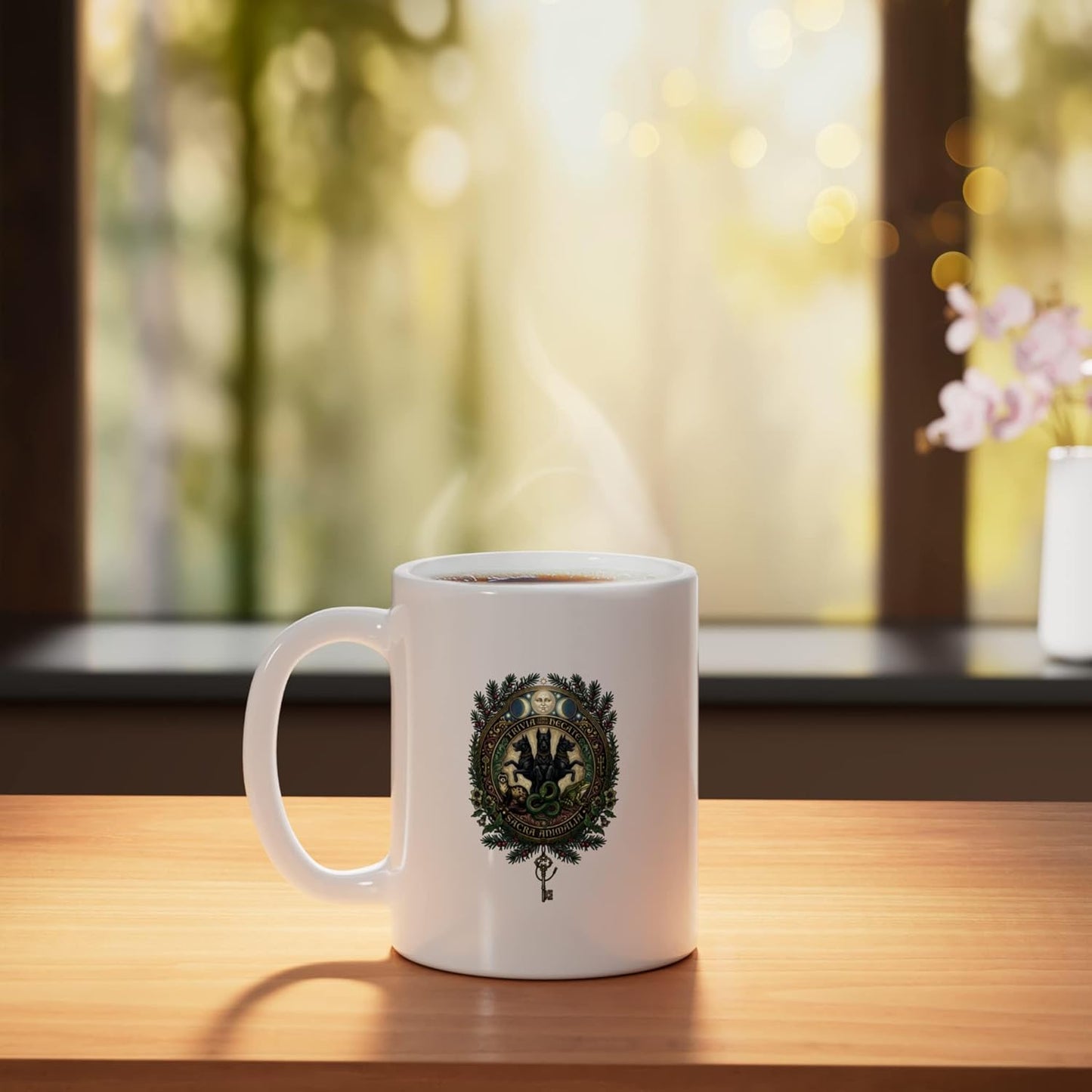 Taza cerámica Hecate blanca