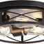 Lámpara techo negra 3 luces baño dormitorio cocina pack 1