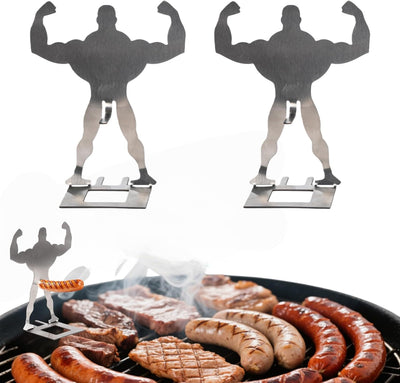 2 Pzas Soporte acero inox para perros calientes y salchichas