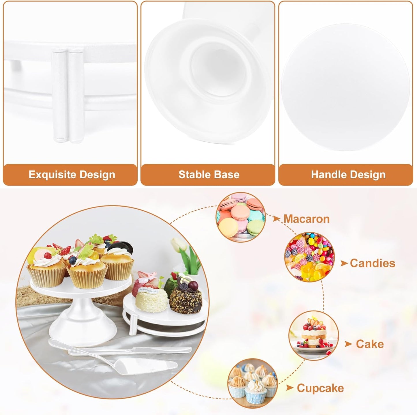Juego de soporte para tartas y mesa de postre