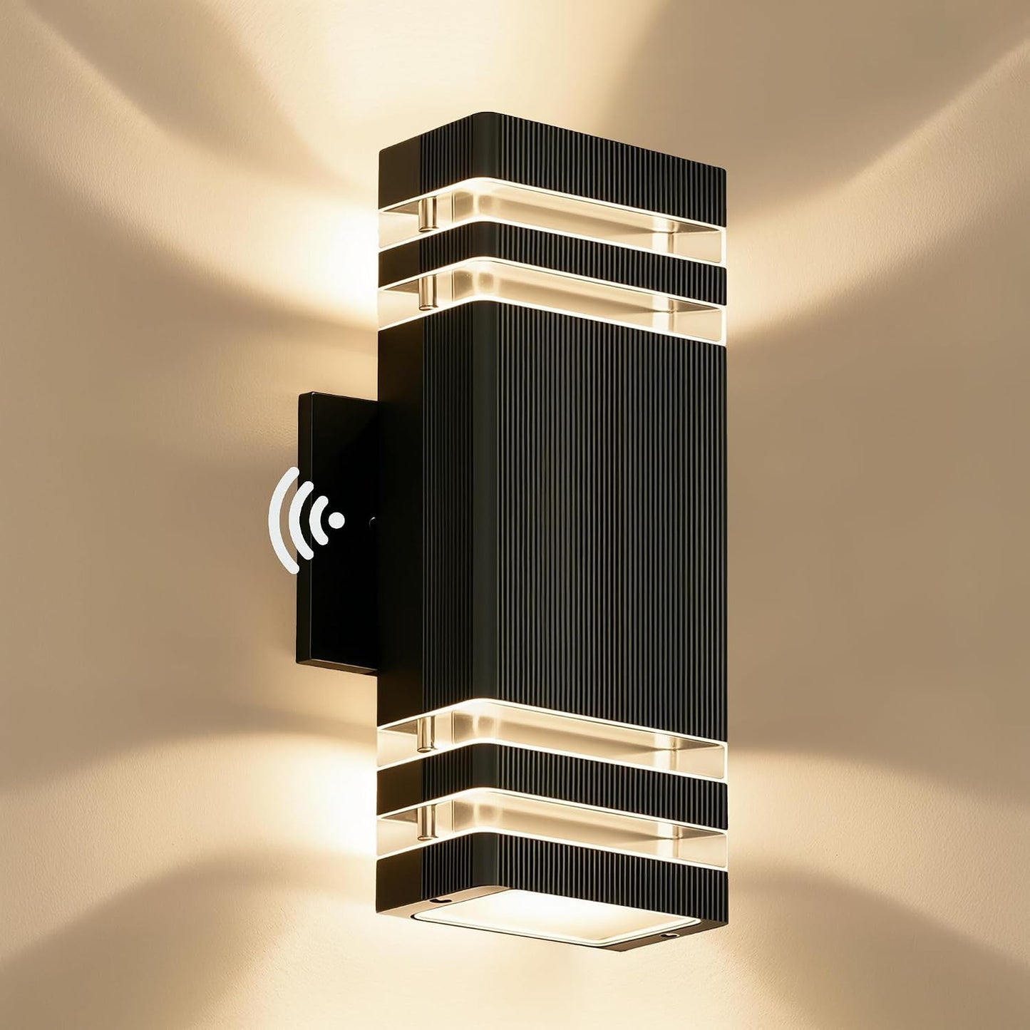 Iluminación pared aluminio LED 7W 3000K blanco cálido impermeable