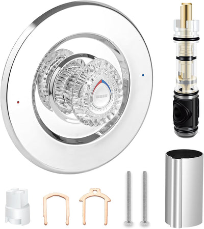 Kit molduras ducha comp Moen T470 con cartucho doble sellado cromo