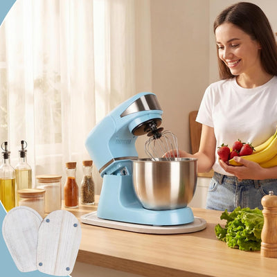 Tapete deslizante compatible Kitchenaid 4.5-5 galones madera blanca rústica