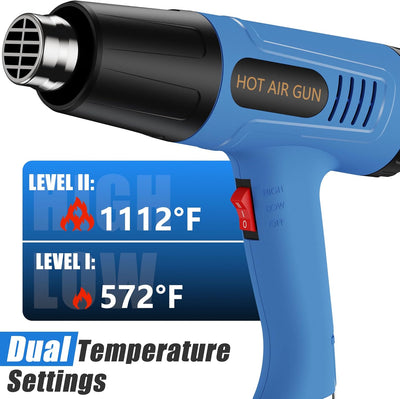Kit calor rápido doble temp 572-1112°F 4 boquillas PVC