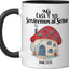 Taza Cerámica Fe cristiana Diseño español Negro/Blanco