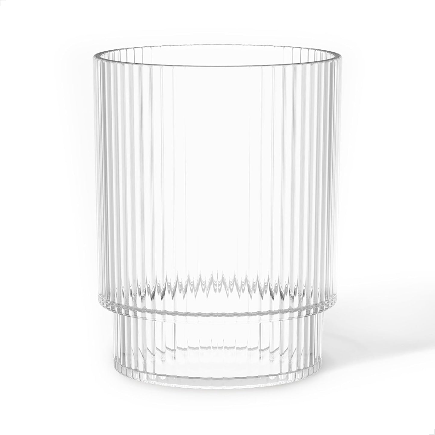 Set 24 Vasos Estriados Tritan 12oz Resistentes Calor