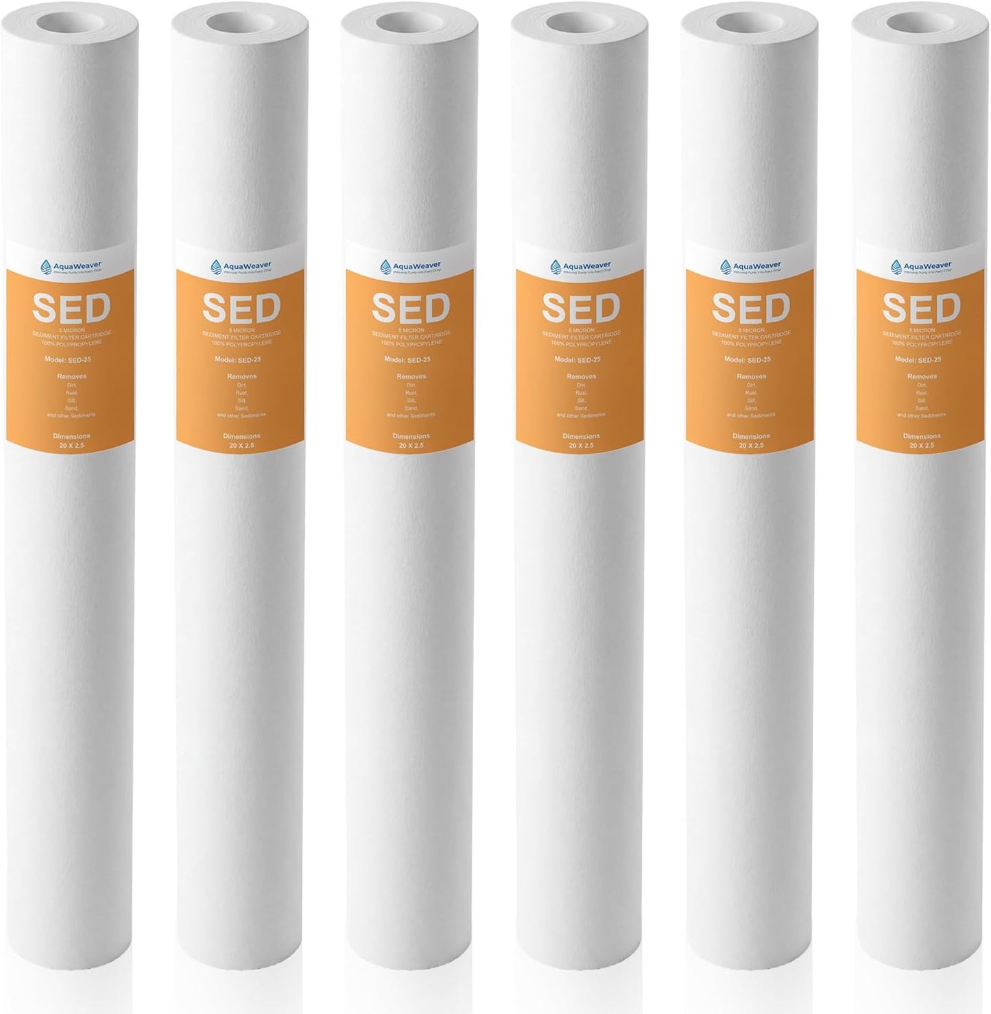 Cartucho filtro sedimentos PP 5mic 20x2.5pulg comp RO