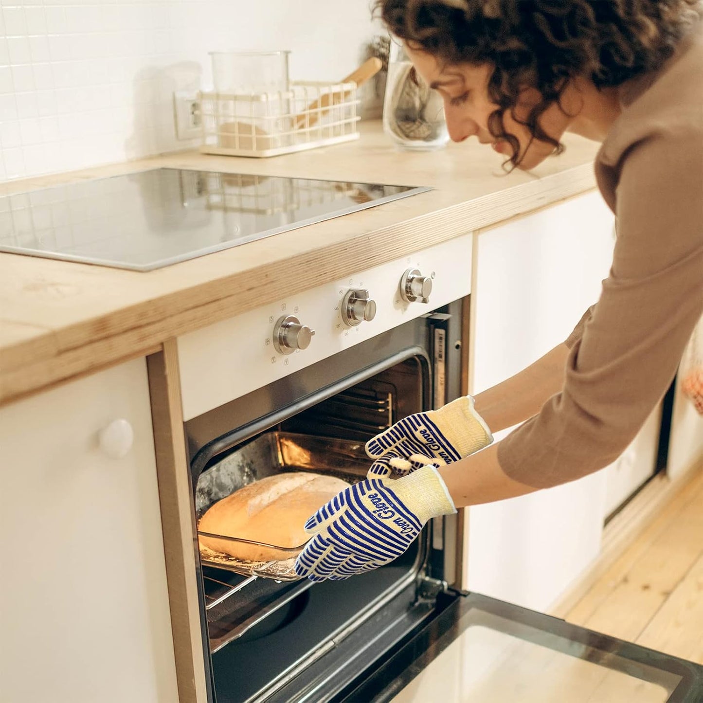 Guantes silicona antideslizantes para horno parrilla 540grados