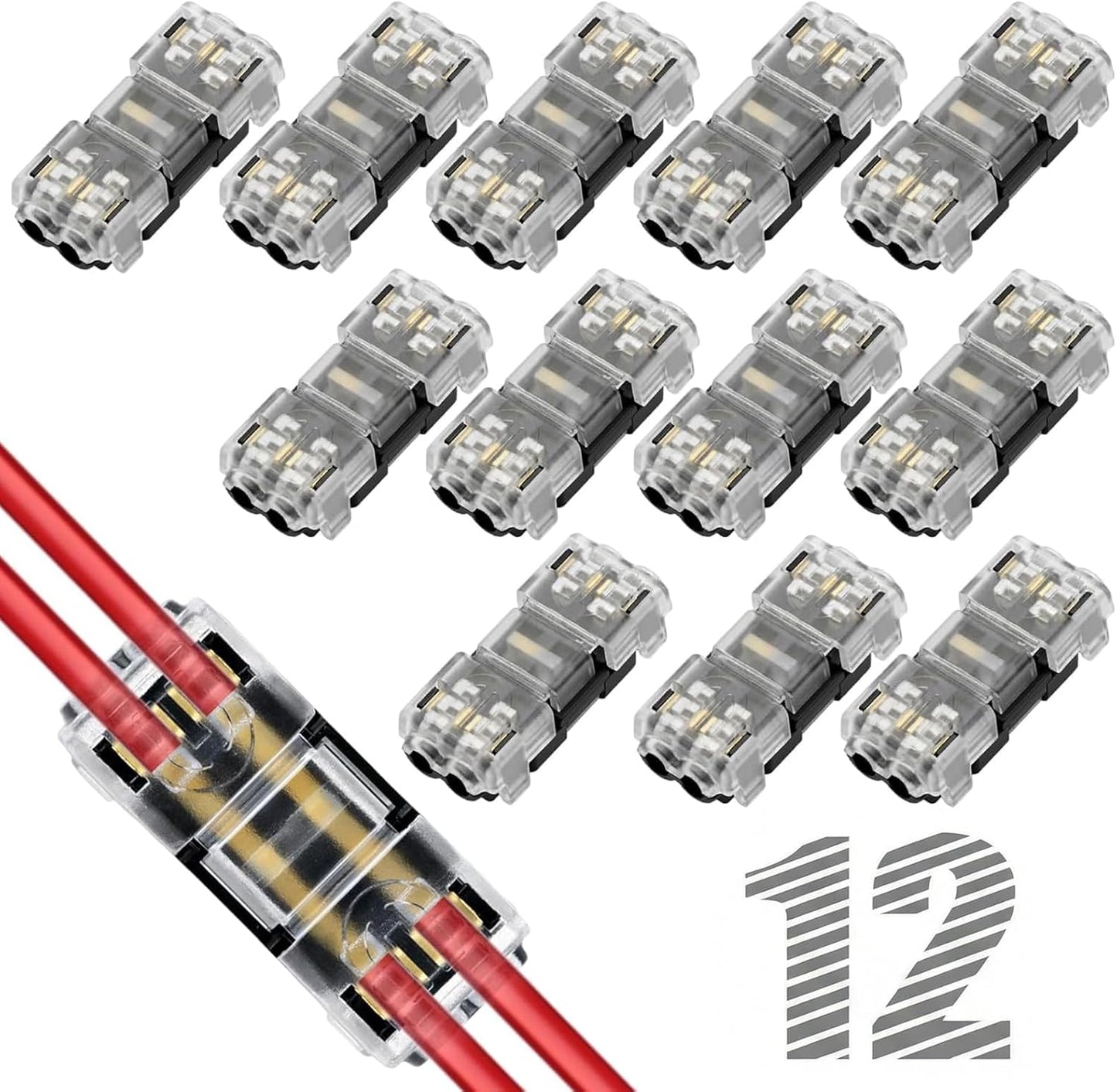 Conectores cable 2 pines sin soldadura tipo I 20-24 AWG