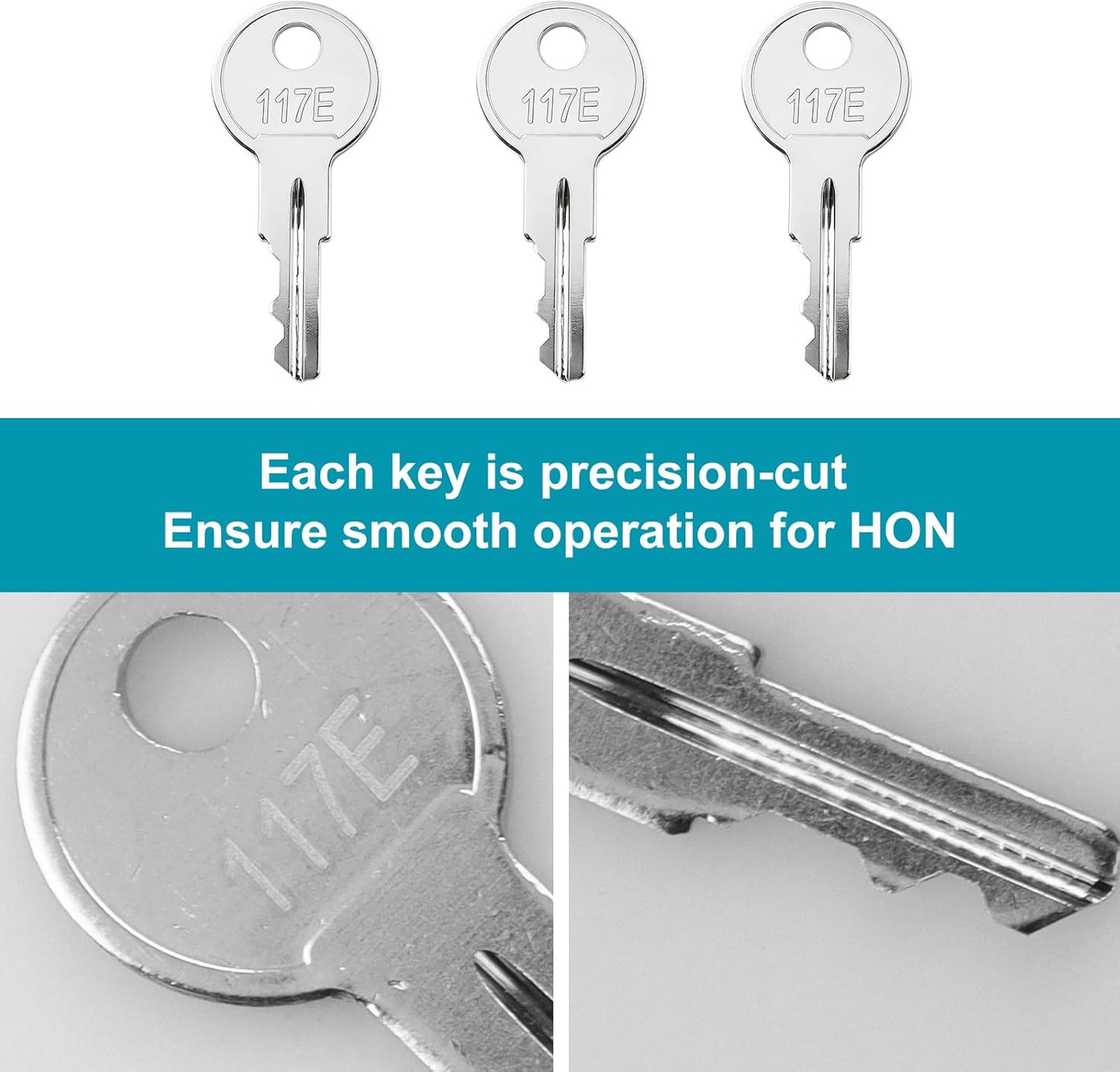 Llaves repuesto archivador HON 117E set 3