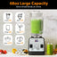 Licuadora de encimera 1500 vatios gran capacidad 68 oz color plateado