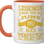 Taza Cerámica Cumpleaños 34th Orange/White