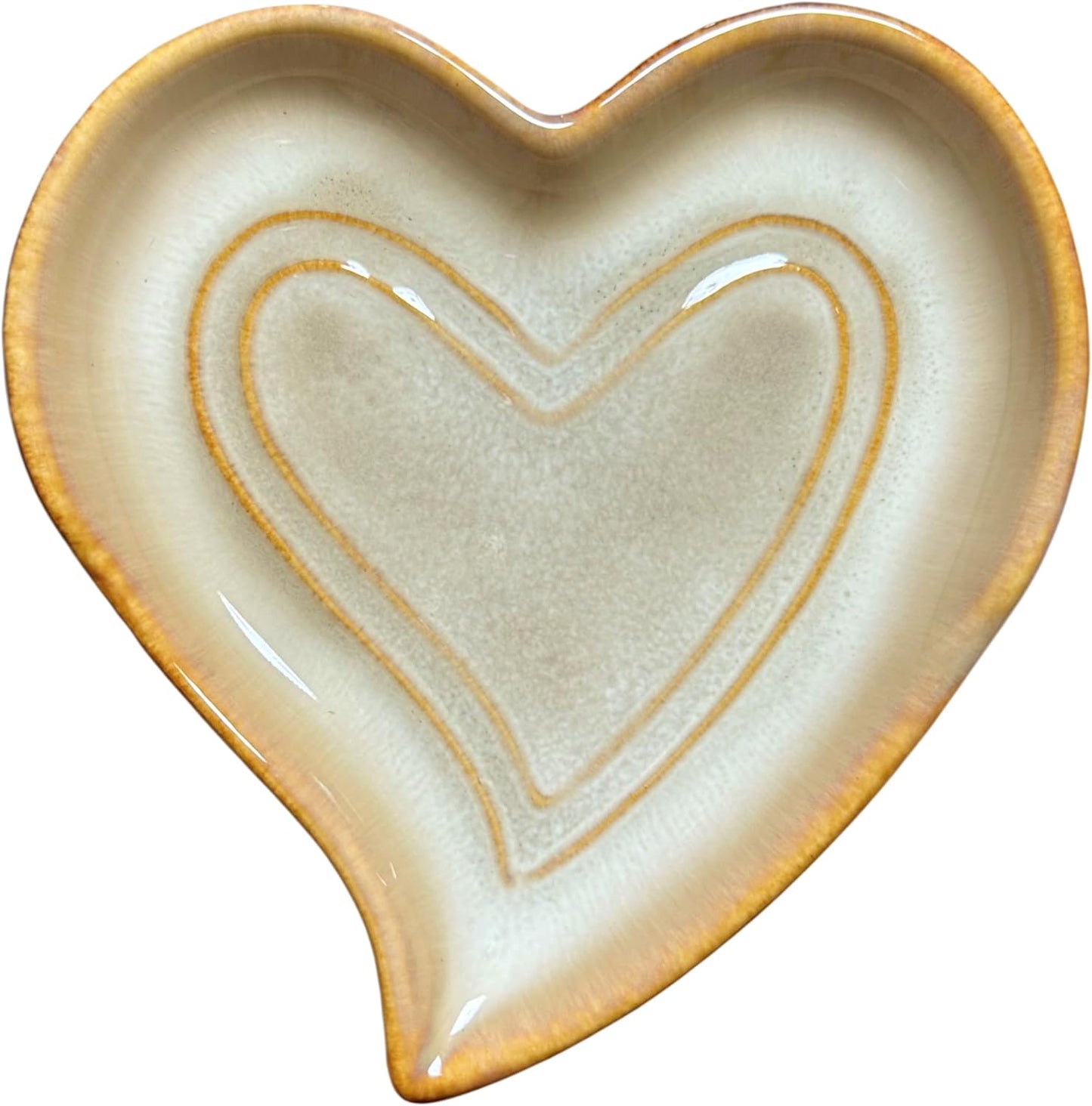 Soporte para cuchara de cerámica con forma de corazón para estufa