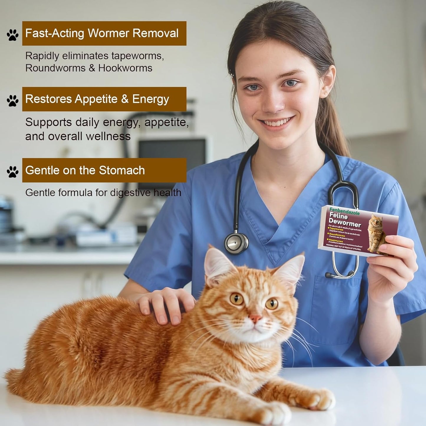 Desparasitante gatos fenbendazol 60 tabletas