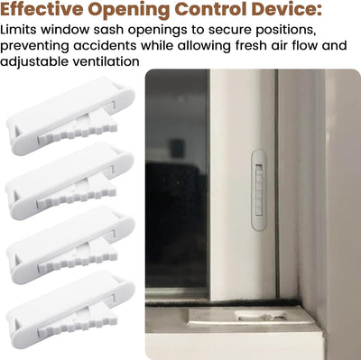 Topes plásticos para ventanas ajuste universal set 4