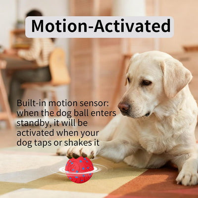 Juguete perros masticadores E-TPU sensor movimiento 3 modos rojo