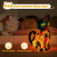 Lámpara gato vitral luz nocturna decoración hogar