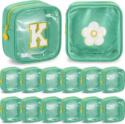 12 Pzas Bolsa Nylon Cosméticos con Cremallera para Viaje
