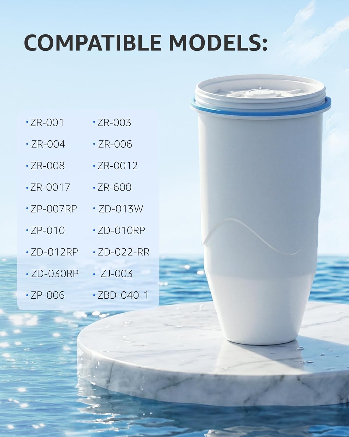7 Pzas Filtro para Pitcher Zero DRINKCLEAR