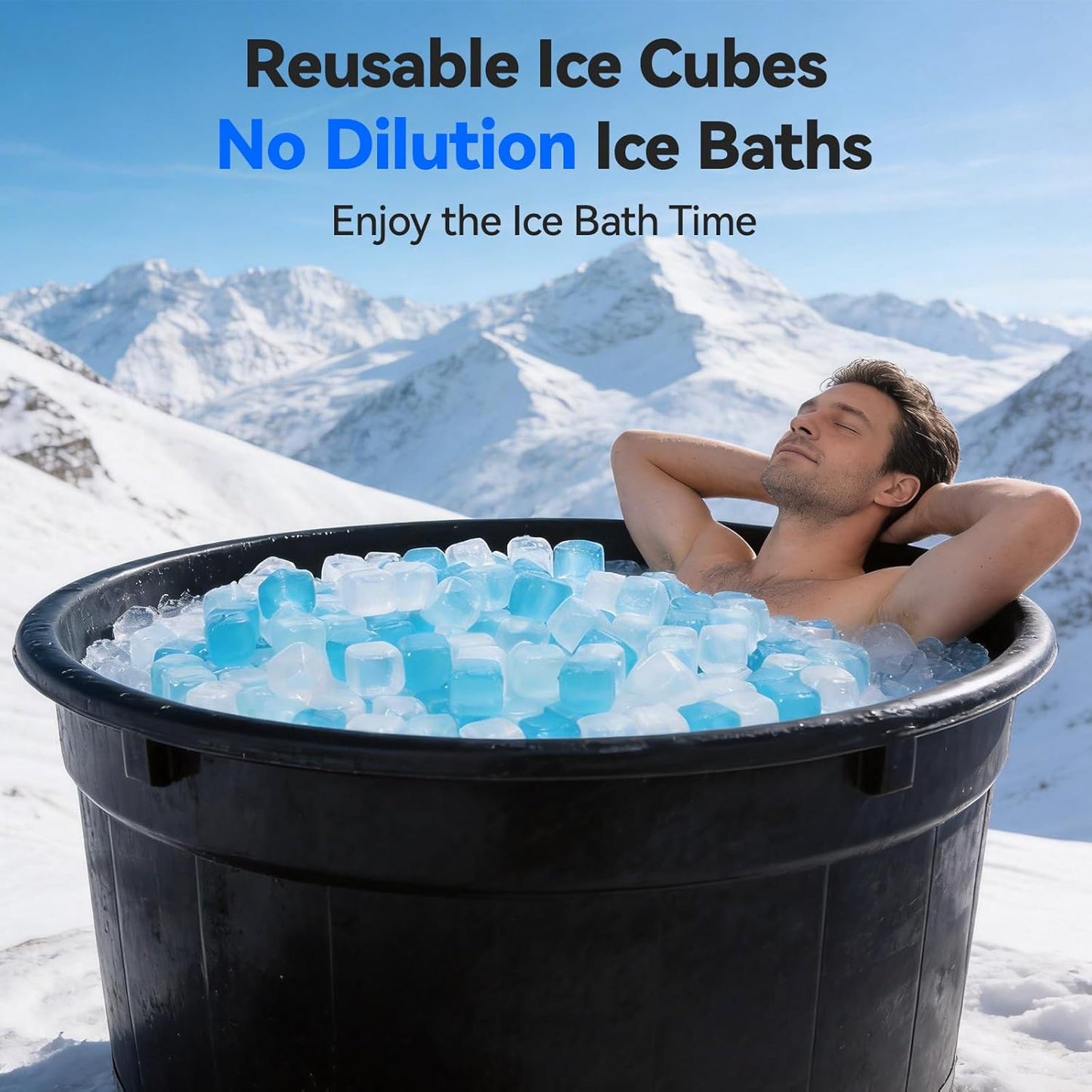 Cubos hielo reutilizables 12lb sin BPA para bares y atletas
