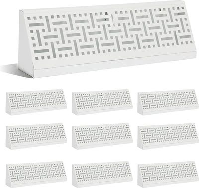 10 Rejillas Ventilación Zócalo 15pulg Flujo Redondo
