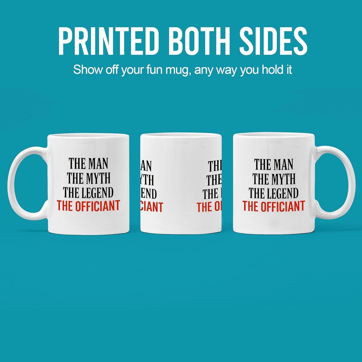 Taza de café de cerámica para oficiante de bodas regalo de novios