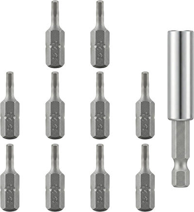 Set 10 puntas destornillador H2.5 hex magnéticas acero S2