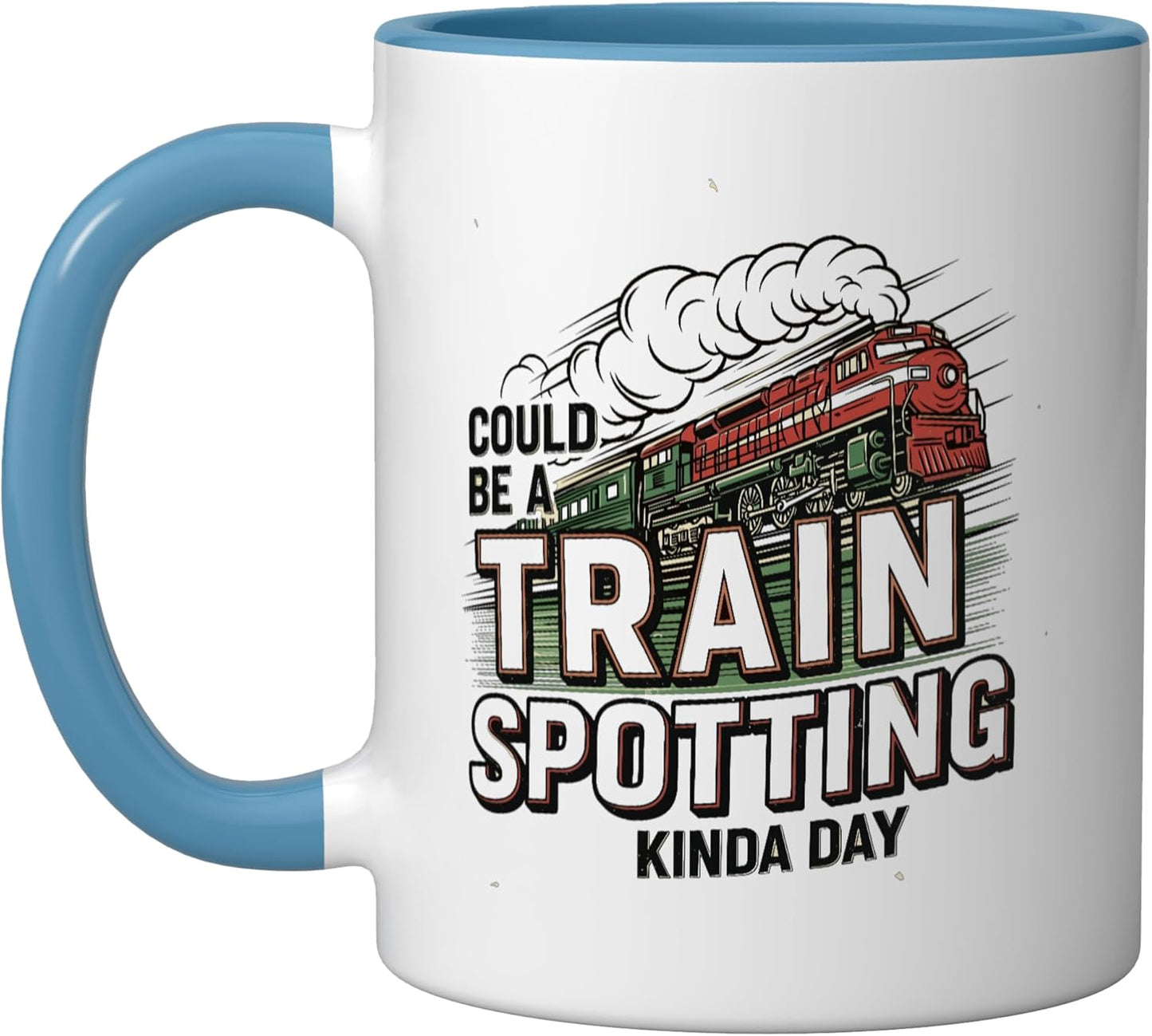 Taza Cerámica Locomotora Blue/White
