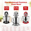 Tazón acero inox 5qt con mango tapa comp KitchenAid K45 KSM150
